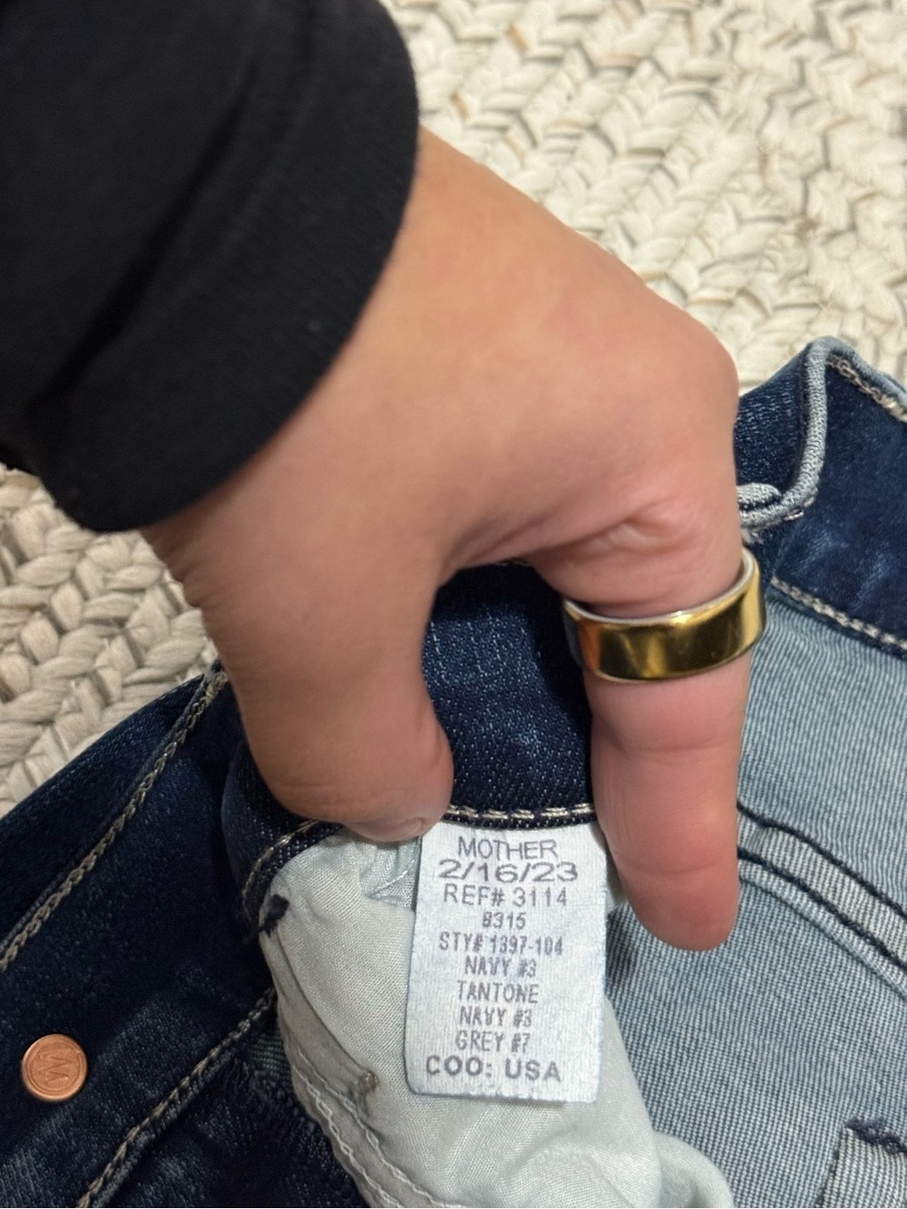 NWOT MOTHER Denim The Hustler Ankle Flare Jeans – Heirloom Blue - Picture 11 of 11